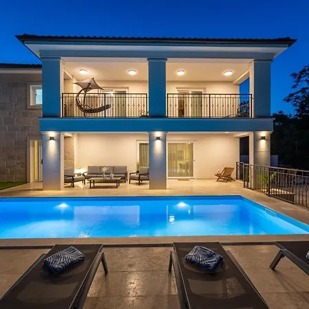 Pafran With Heated Pool Krk Villa